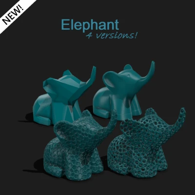 Mô Hình Voi 3D - 5 Phiên Bản Độc Đáo