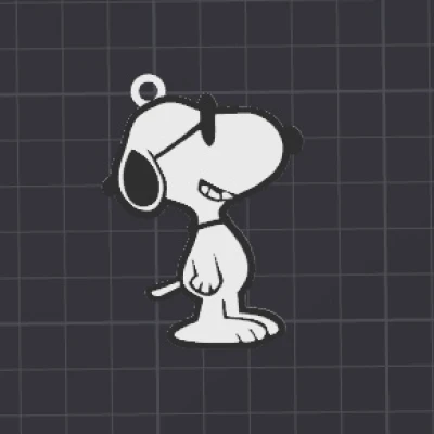 Móc khóa / charm dây chuyền Snoopy dễ thương