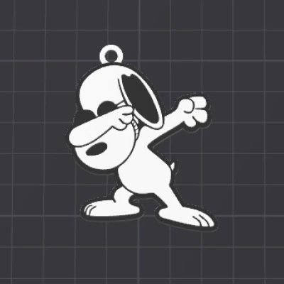 Móc khóa / charm dây chuyền Snoopy dễ thương
