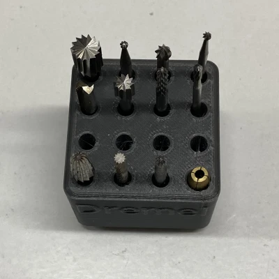 Hộp Gridfinity Cho Mũi Phay Dremel