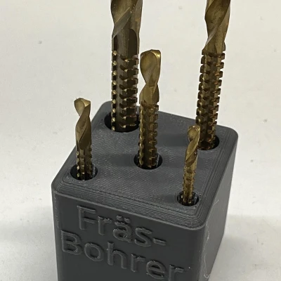 Hộp Gridfinity Cho Mũi Khoan Phay