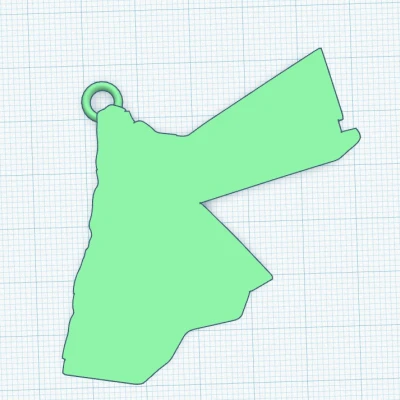 Móc Khóa Hình Đất Nước Jordan