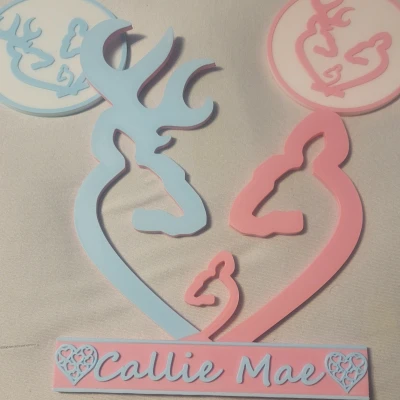 Biển Tên Gia Đình Hươu Cho Cửa Phòng