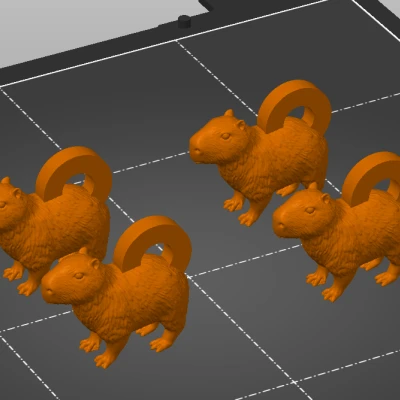 Móc Khóa Chuột Lang Nước Bền Bỉ [Cảnh báo Chuột Lang Nước]