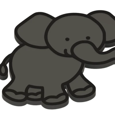 Nam Châm Hình Con Voi Slon