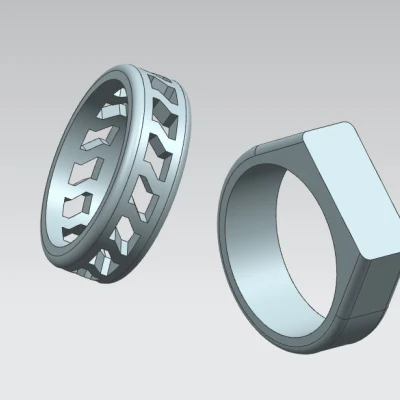 2 chiếc nhẫn được thiết kế