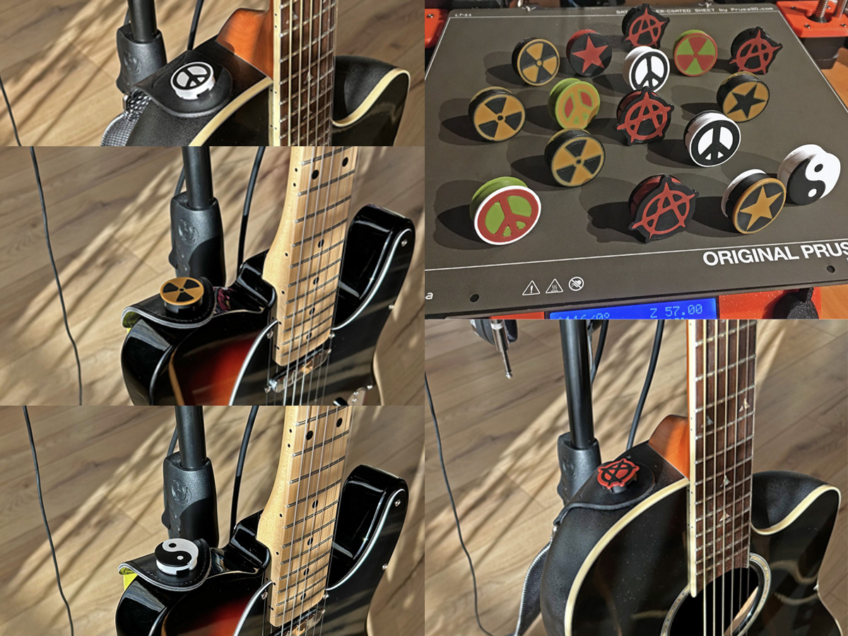 Nút Khóa Dây Đàn Guitar Có Biểu Tượng/Ký Hiệu (MMU)