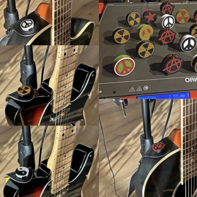 Nút Khóa Dây Đàn Guitar Có Biểu Tượng/Ký Hiệu (MMU)