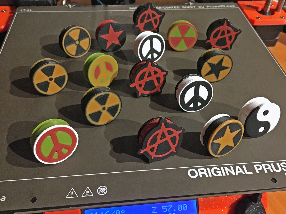 Nút Khóa Dây Đàn Guitar Có Biểu Tượng/Ký Hiệu (MMU)