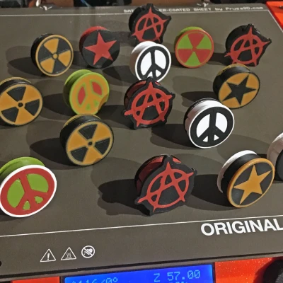 Nút Khóa Dây Đàn Guitar Có Biểu Tượng/Ký Hiệu (MMU)