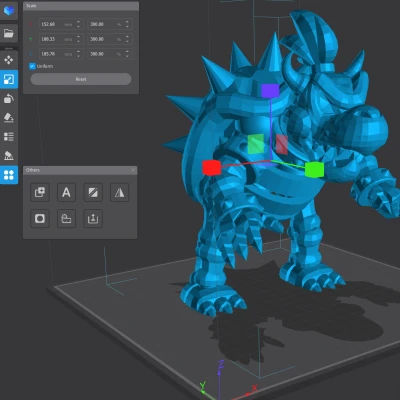 Mô hình Bowser 3D
