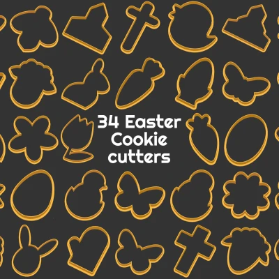 34 Khuôn Cắt Bánh Quy Lễ Phục Sinh