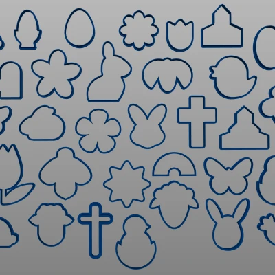 34 Khuôn Cắt Bánh Quy Lễ Phục Sinh