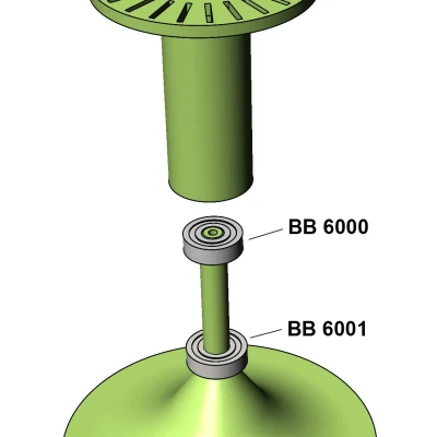 Phiên bản mới - Kệ xoay đựng dao nĩa