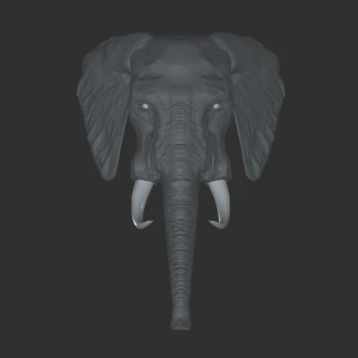 Mô hình đầu voi 3D