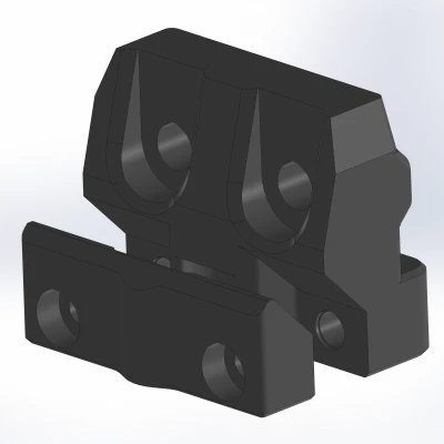 Prusa Bear - Kẹp thanh Y - không dây rút - không hỗ trợ - ren nhiệt M3