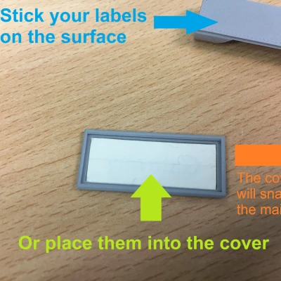 Giá đỡ nhãn cáp Parametric cho cáp Ethernet, mạng, USB, PC, dây nguồn, v.v.