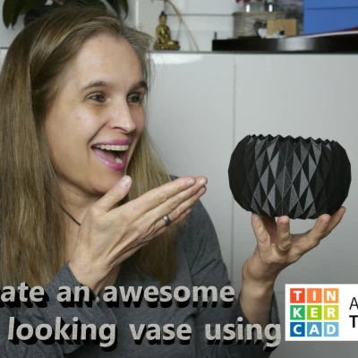 Khóa học Tinkercad Bình Hoa Kim Cương