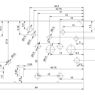 Bản Vẽ CAD Khung Ray Dẫn Hướng Tuyến Tính X-Gantry Creality Ender 3