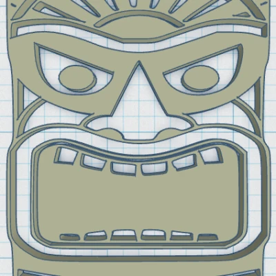 Tiki Keytag 71 - Móc khóa lớn