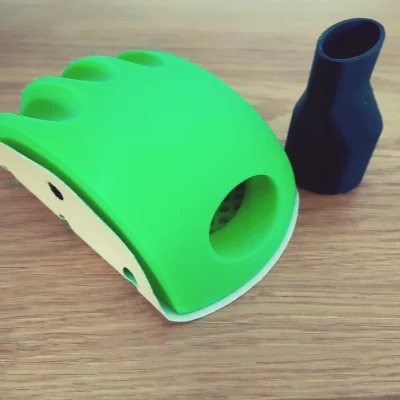 Máy chà nhám cầm tay / Máy chà nhám đĩa 150mm / Máy chà nhám thạch cao kèm bộ chuyển đổi hút bụi