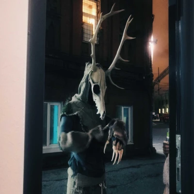 Bộ Trang Phục Wendigo/Krampus/Leshen Có Thể Tháo Rời Sừng