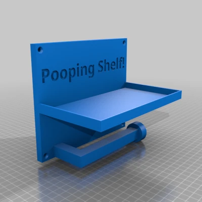 Kệ "Pooping Shelf" Đựng Giấy Vệ Sinh Và Để Điện Thoại