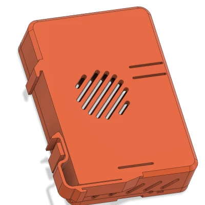 Vỏ Raspberry Pi 5 Gài Ray DIN Không Cần Vít