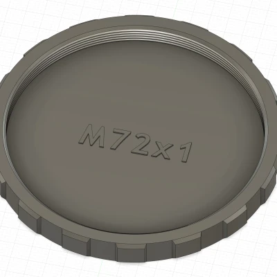 Nắp đậy ren M72x1, đực và cái