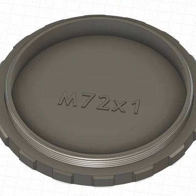 Nắp đậy ren M72x1, đực và cái