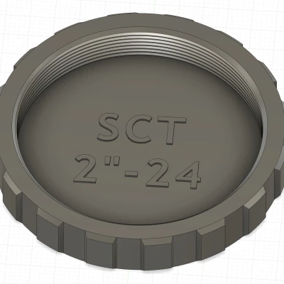 Nắp che bụi ren 2"-24 (đực & cái) cho Kính thiên văn Schmidt-Cassegrain (SCT)