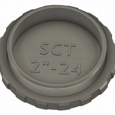 Nắp che bụi ren 2"-24 (đực & cái) cho Kính thiên văn Schmidt-Cassegrain (SCT)