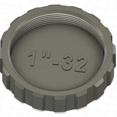 Nắp che bụi ren 1"-32, đực/cái - Chuẩn C/CS Mount