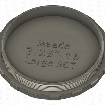 Nắp Che Bụi Ren Meade 3.25"-16 (Đực/Cái) Cho Kính SCT Lớn