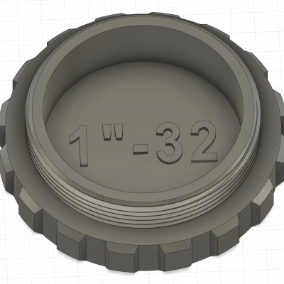 Nắp che bụi ren 1"-32, đực/cái - Chuẩn C/CS Mount