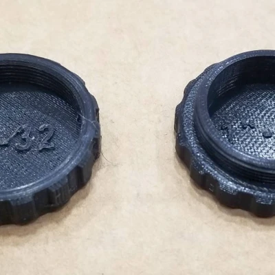 Nắp che bụi ren 1"-32, đực/cái - Chuẩn C/CS Mount