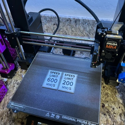 Biển Báo Giới Hạn Tốc Độ 200mm/s Cho Prusa MK4