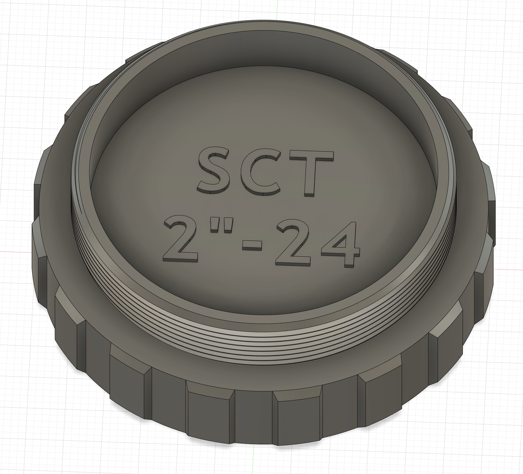 Nắp che bụi ren 2"-24 hai mặt, đực/cái - Kính thiên văn Schmidt-Cassegrain (SCT)