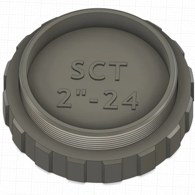 Nắp che bụi ren 2"-24 hai mặt, đực/cái - Kính thiên văn Schmidt-Cassegrain (SCT)