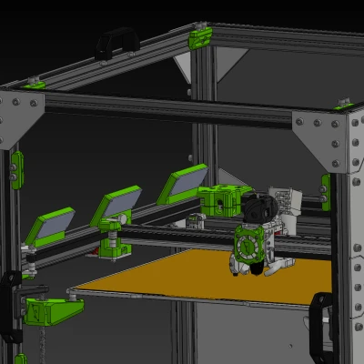Pát Kẹp Đèn LED Cho Vỏ Máy RatRig Vcore 3.1