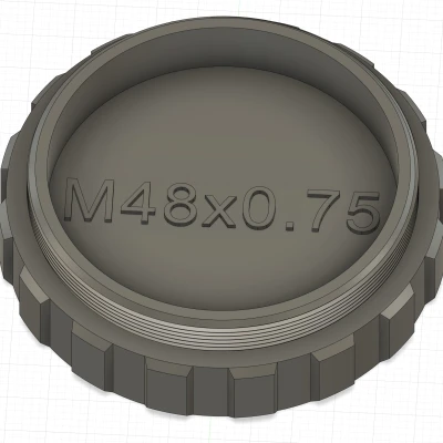 Nắp Chụp Bụi Ren Xoay 2 Mặt M48x0.75 Đực/Cái