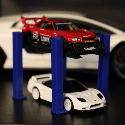 Dàn Cầu Nâng Xe Mô Hình 4 Trụ - Tỉ Lệ 1:64, 1:43, 1:30, 1:24, 1:18, 1:14, 1:10