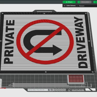 Biển Báo Lối Vào Riêng Tư Cấm Quay Đầu Xe