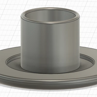 Nắp Bịt Đầu Tay Lái 22mm Có Mặt Bích