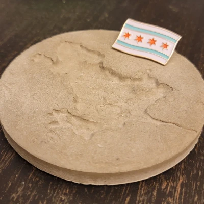 Khuôn Đế Lót Ly Hình Rãnh Chuột Chicago