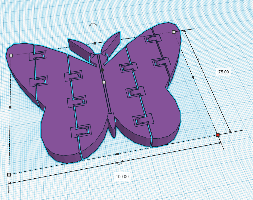 Mô Hình Bướm Đồ Trang Trí Có Khớp Nối