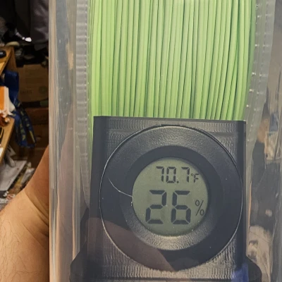 Hộp đáy cho Hộp đựng Filament, có chỗ để hạt hút ẩm và gắn đồng hồ đo độ ẩm