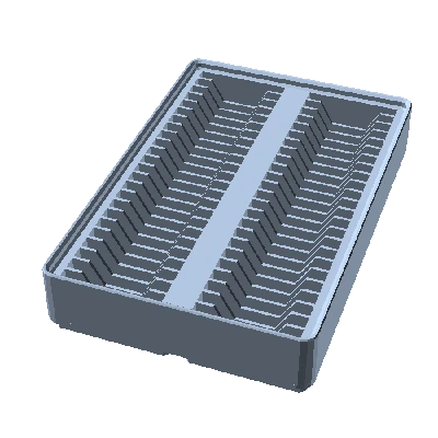 Khay đựng thẻ vật liệu Gridfinity V2 (parametric)