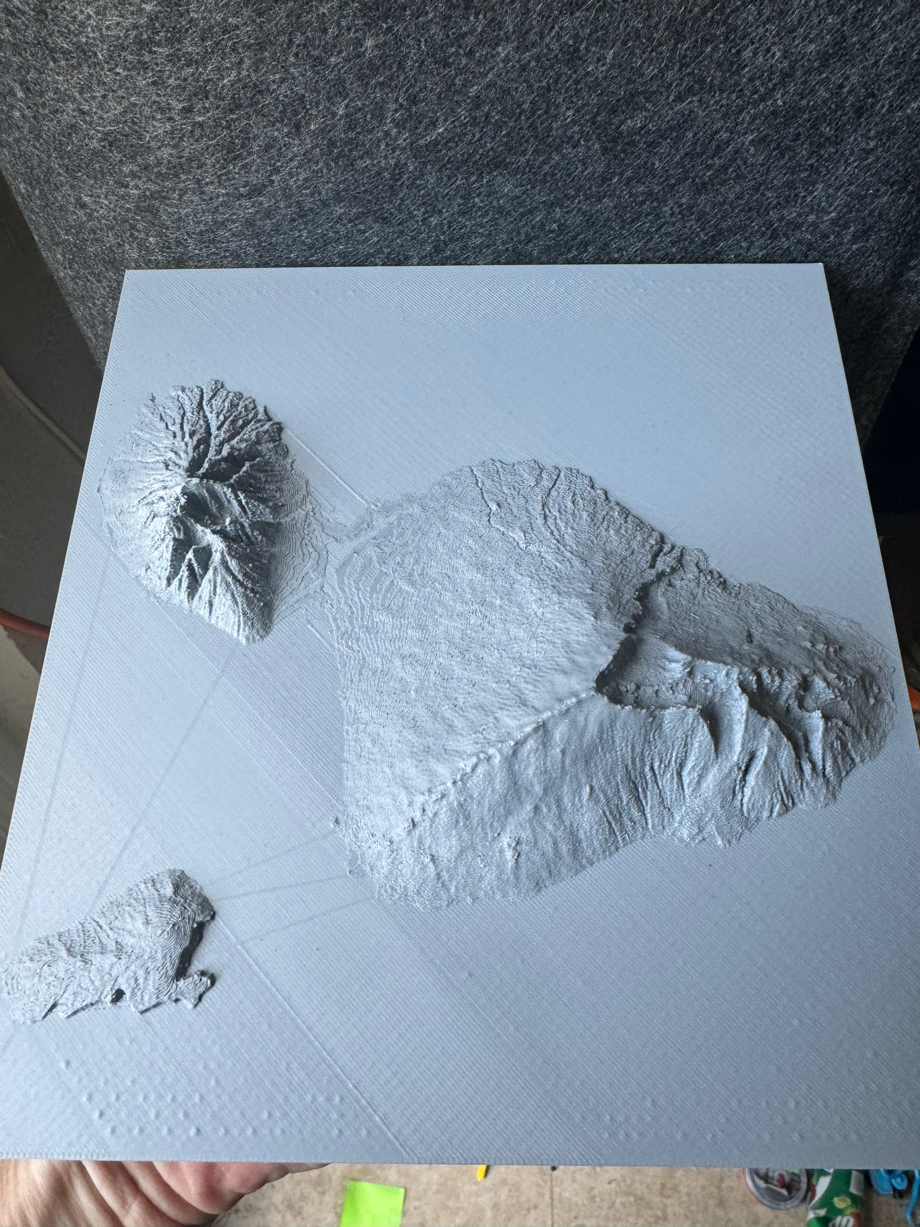 Bản đồ Địa hình 3D Maui