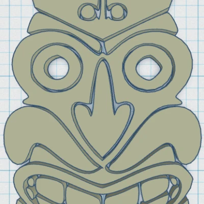 Tiki Keytag 94 - Vật Tổ May Mắn Theo Phong Cách Polynesia